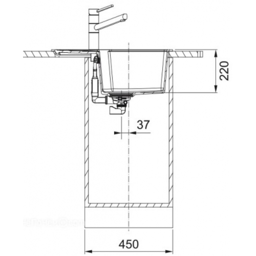 Кухонная мойка Franke Urban UBG 611-62 (черный матовый)