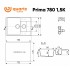 Кухонная мойка Ulgran Quartz Prima 780 1,5К-07 (уголь)