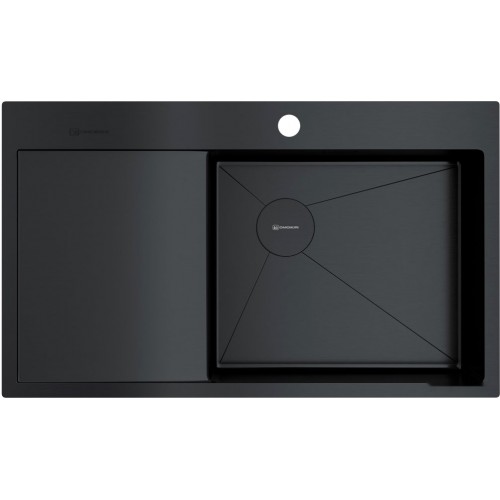 Кухонная мойка Omoikiri Akisame 86-GB-R Side (графит)