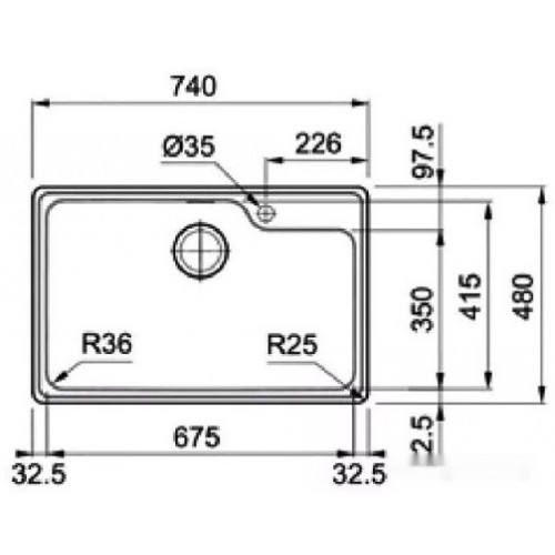 Кухонная мойка Franke Bell BCX 610-74 TL 101.0689.946