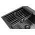 Кухонная мойка ARFEKA ECO AR 600*500, коландер, дозатор BLACK +CL AR+DS AR