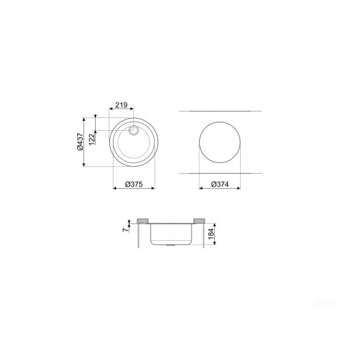 Кухонная мойка Smeg VFU43SFR