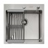 Кухонная мойка ARFEKA ECO AR 500*500, коландер, дозатор SATIN +CL AR+DS AR