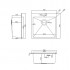 Кухонная мойка ARFEKA ECO AR 500*500, коландер, дозатор SATIN +CL AR+DS AR