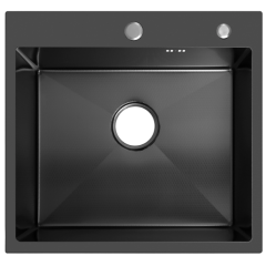 Кухонная мойка ARFEKA ECO AR 500*500 BLACK PVD NANO DECOR