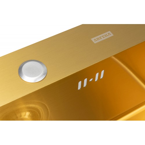 Кухонная мойка ARFEKA ECO AR 450*500 GOLD PVD NANO