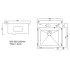 Кухонная мойка ARFEKA ECO AR 500*500 SATIN DECOR