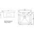 Кухонная мойка ARFEKA ECO AR 500*500 SATIN DECOR
