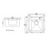 Кухонная мойка ARFEKA ECO AR 450*450 BLACK PVD NANO DECOR