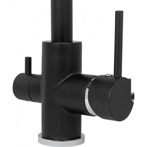 Кухонная мойка AquaSanita Arca SQA102 + Sabiaduo 2963 (черный металлик 601)