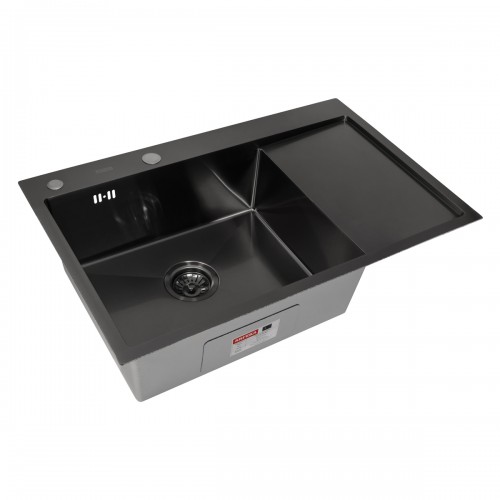 Кухонная мойка ARFEKA ECO AR 780*500 L BLACK PVD NANO