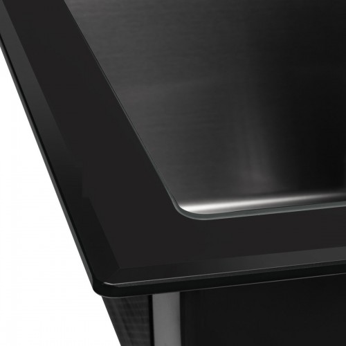 Кухонная мойка ARFEKA ECO AR 500*500 GS BLACK GLASS + BLACK PVD NANO