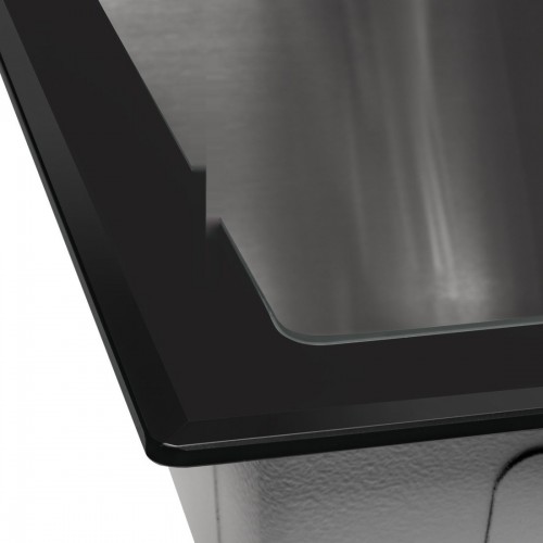 Кухонная мойка ARFEKA ECO AR 500*500 GS BLACK GLASS + SATIN