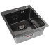 Кухонная мойка ARFEKA ECO AR 450*500 BLACK PVD NANO DECOR MILLET GRAINS