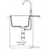 Кухонная мойка GranFest Urban GF-UR-658L (темно-серый)
