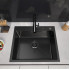 Кухонная мойка ARFEKA Eco AR 600*500 Black PVD Nano Decor Volcanic Rock