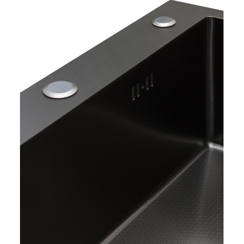 Кухонная мойка Blantek FS-5848HN Honeycomb Nano black ECO (+501F40-B)