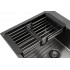 Кухонная мойка ARFEKA ECO AR мойка 500*500, коландер, дозатор BLACK DECOR MILLET GRAINS