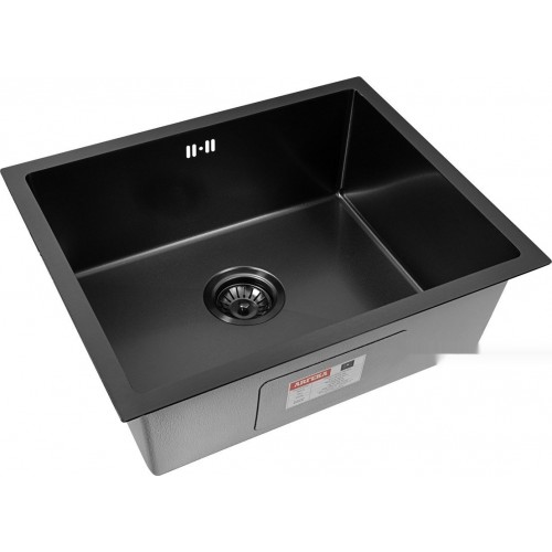 Кухонная мойка ARFEKA ECO AR 550*450 BLACK PVD NANO DECOR VOLCANIC ROCK