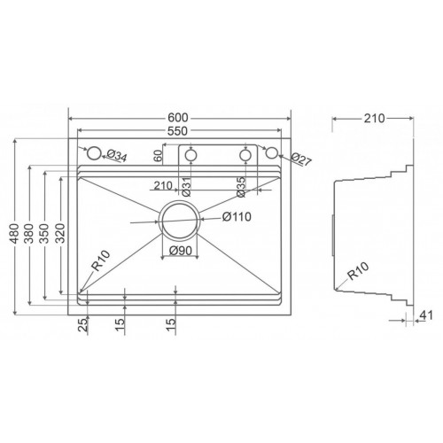 Кухонная мойка Roxen Stage Plus 560250-60 многофункциональная 8 в 1 (60*48/сатин)