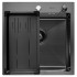 Кухонная мойка ARFEKA Eco AR мойка 500*500, коландер G, дозатор Black Decor +CL AR G+DS AR