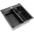 Кухонная мойка ARFEKA Eco AR мойка 500*500, коландер G, дозатор Black Decor Millet +CL AR G+DS AR