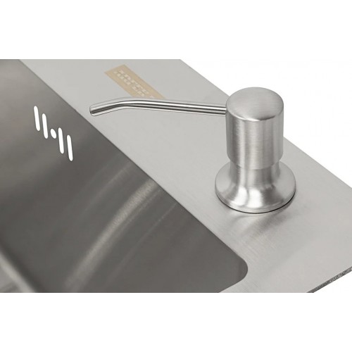 Кухонная мойка ARFEKA Eco AR мойка 500*500, коландер G, дозатор Satin +CL AR G+DS AR