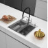 Кухонная мойка ARFEKA Eco AR мойка 500*500, коландер G, дозатор Satin Decor Millet +CL AR G+DS AR