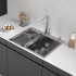 Кухонная мойка ARFEKA Eco AR мойка 600*500, коландер G, дозатор Satin +CL AR G+DS AR