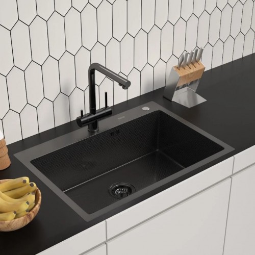 Кухонная мойка ARFEKA ECO AR 700*500 BLACK PVD NANO DECOR