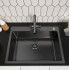 Кухонная мойка ARFEKA ECO AR 700*500 BLACK PVD NANO DECOR VOLCANIC ROCK