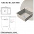 Кухонная мойка Polygran Blade 660 (кремовый)