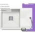 Кухонная мойка Polygran Blade 760 (белый хлопок)
