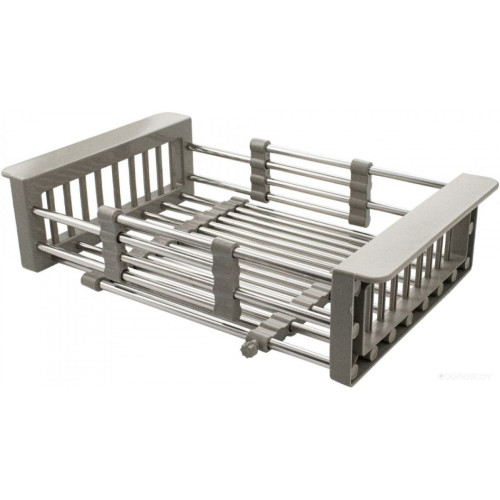 Кухонная мойка Schtoff Best Decor Silver 4550 + коландер KR-1 GREY + дозатор SD-1 SILVER