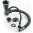 Кухонная мойка Schtoff Best Decor Silver 5550 + коландер металл K-1 BLACK + дозатор SD-1 GREY