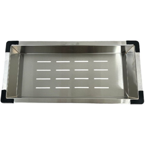 Кухонная мойка Schtoff Undermount Best Decor Silver 4545 + коландер K-1 BLACK + дозатор SD-1 SILVER