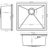 Кухонная мойка Schtoff Undermount Best Decor Silver 4545 + коландер K-1 BLACK + дозатор SD-1 SILVER