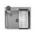 Кухонная мойка FUTUR FK 5550 Eco Embossing Pop-up Rinzer plus (Satin)