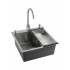 Кухонная мойка FUTUR FK 5050 Eco Embossing Pop-up Mixer plus (Satin)