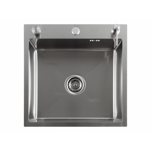 Кухонная мойка FUTUR FK 5050 Eco Embossing Pop-up Mixer plus (Satin)