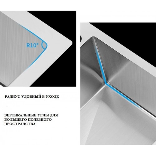 Кухонная мойка FUTUR FK 5550 Eco Embossing Pop-up Mixer plus (Satin)