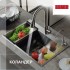 Кухонная мойка FUTUR FK 5550 Eco Embossing Pop-up Mixer plus (Satin)