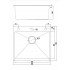 Кухонная мойка FUTUR FK 5550 Eco Embossing Pop-up Standart (Black Nano)