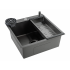Кухонная мойка FUTUR FK 5050 Eco Embossing Pop-up Rinzer plus (Black Nano)