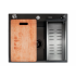 Кухонная мойка FUTUR FK 6050 Eco Embossing Pop-up Board plus (Black Nano)