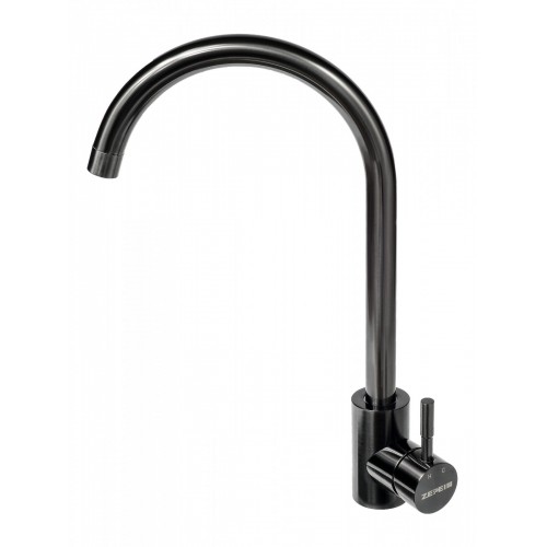Кухонная мойка FUTUR FK 5050 Eco Embossing Pop-up Mixer plus (Black Nano)