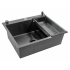 Кухонная мойка FUTUR FK 6050 Eco Embossing Pop-up (Black Nano) Mixer plus RAGLO R86.41.09