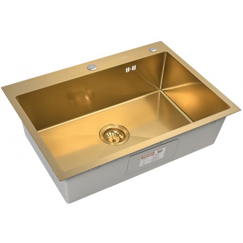 Кухонная мойка ARFEKA ECO AR 70х50+CL AR G+DS AR (Gold Decor)