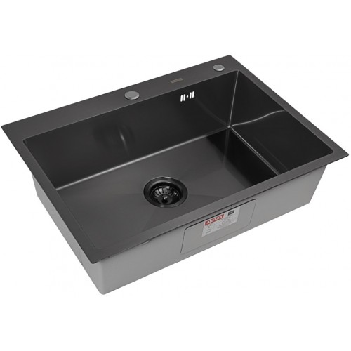 Кухонная мойка ARFEKA ECO AR 70х50+CL AR+DS AR (Black)