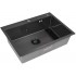 Кухонная мойка ARFEKA ECO AR 70х50+CL AR+DS AR (Black)